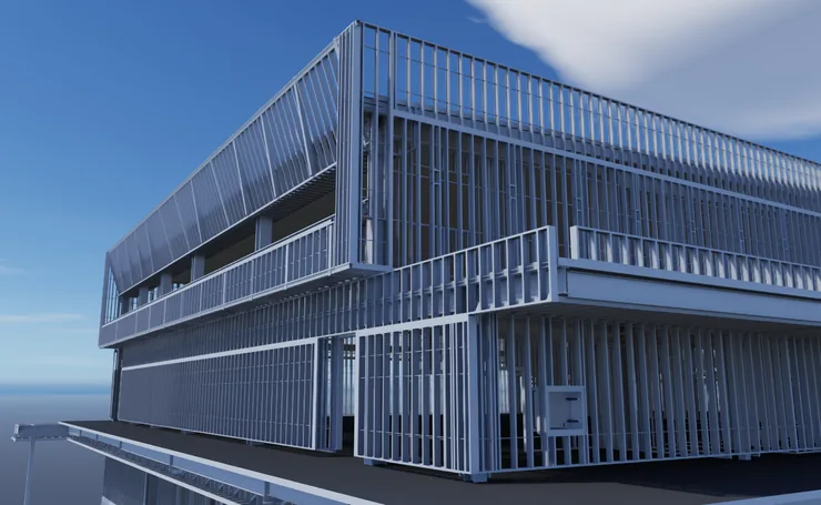 Commercial Steel Frame Building